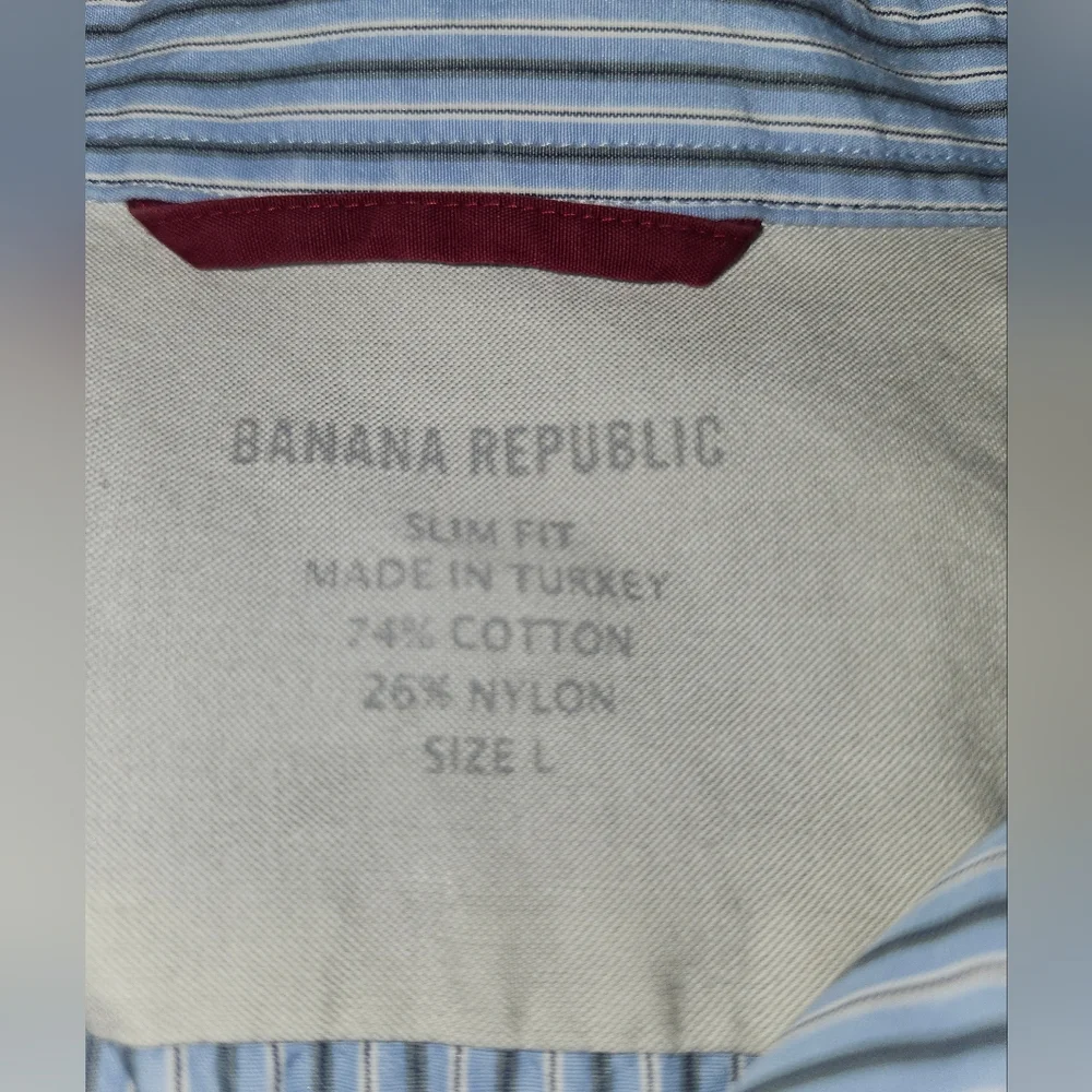 ⭐️Men's Banana Republic Button-down Dress Shirt-‎ size L